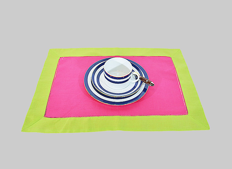 hot pink with hot green color border
