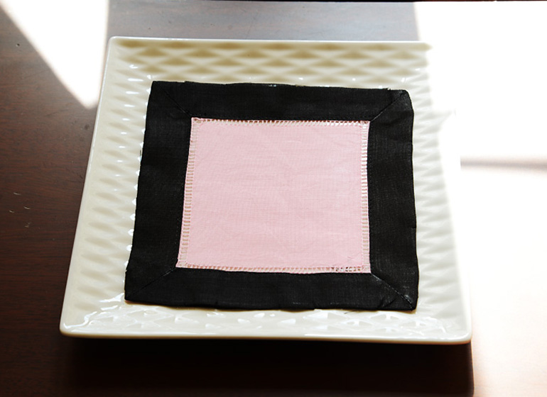 pink with blacki color border.