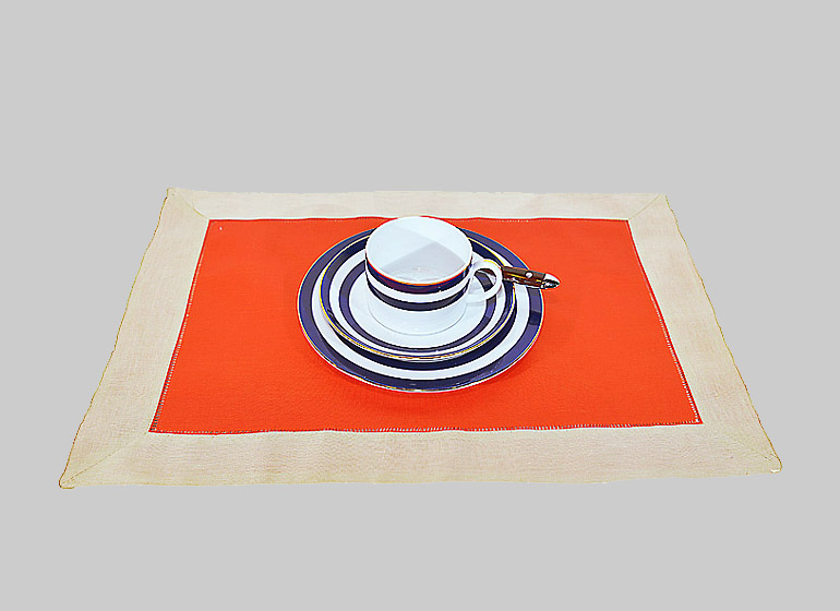 orange with pistachio shell border